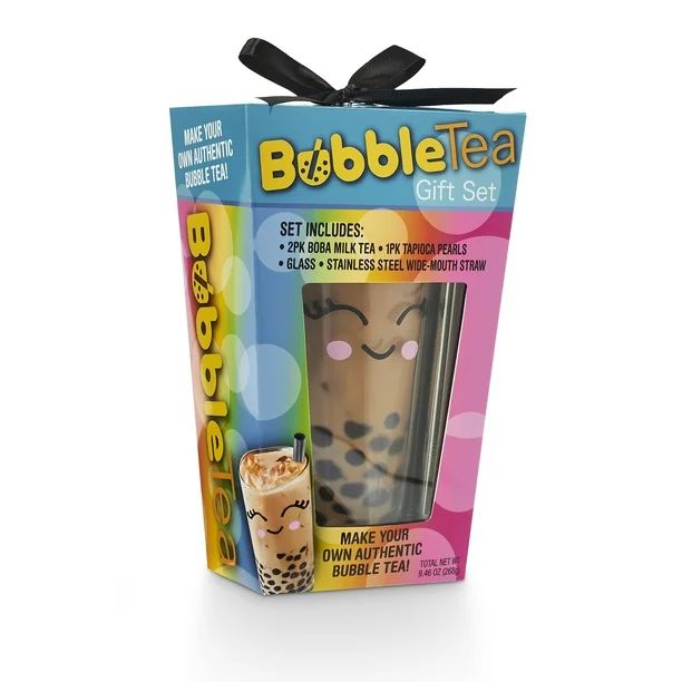 Bubble Tea with Stainless Steel Straw Holiday gift set 9.4oz. 5 Piece | Walmart (US)