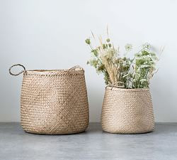 Lindsee Seagrass Baskets - Set of 2 | Pottery Barn (US)