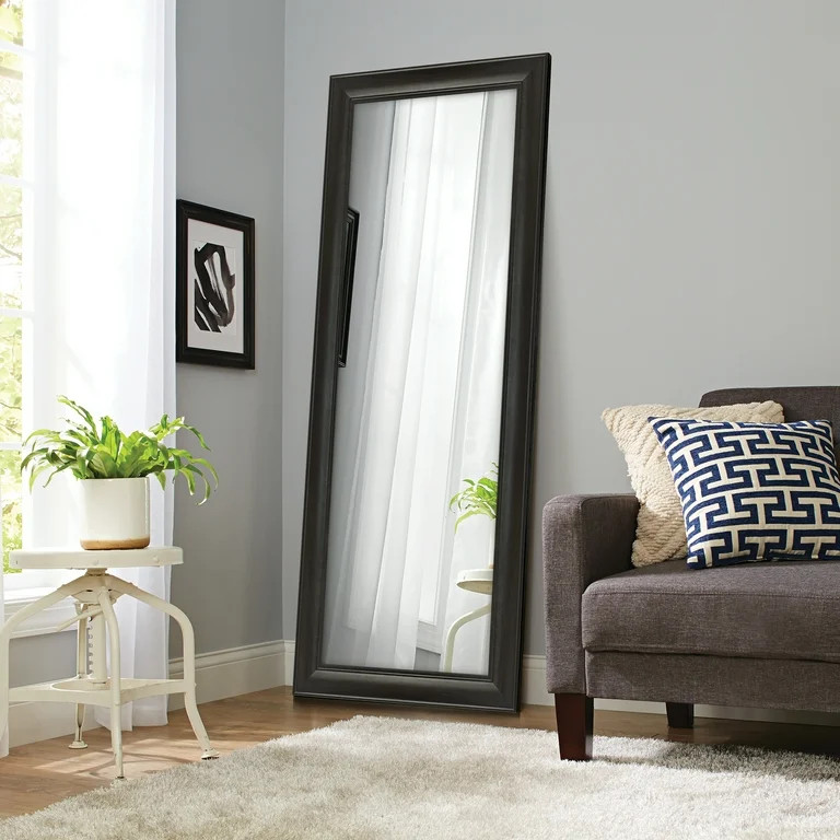 Better Homes & Gardens Oversized Full Length Mirror, 27X70 IN, Black Finish | Walmart (US)