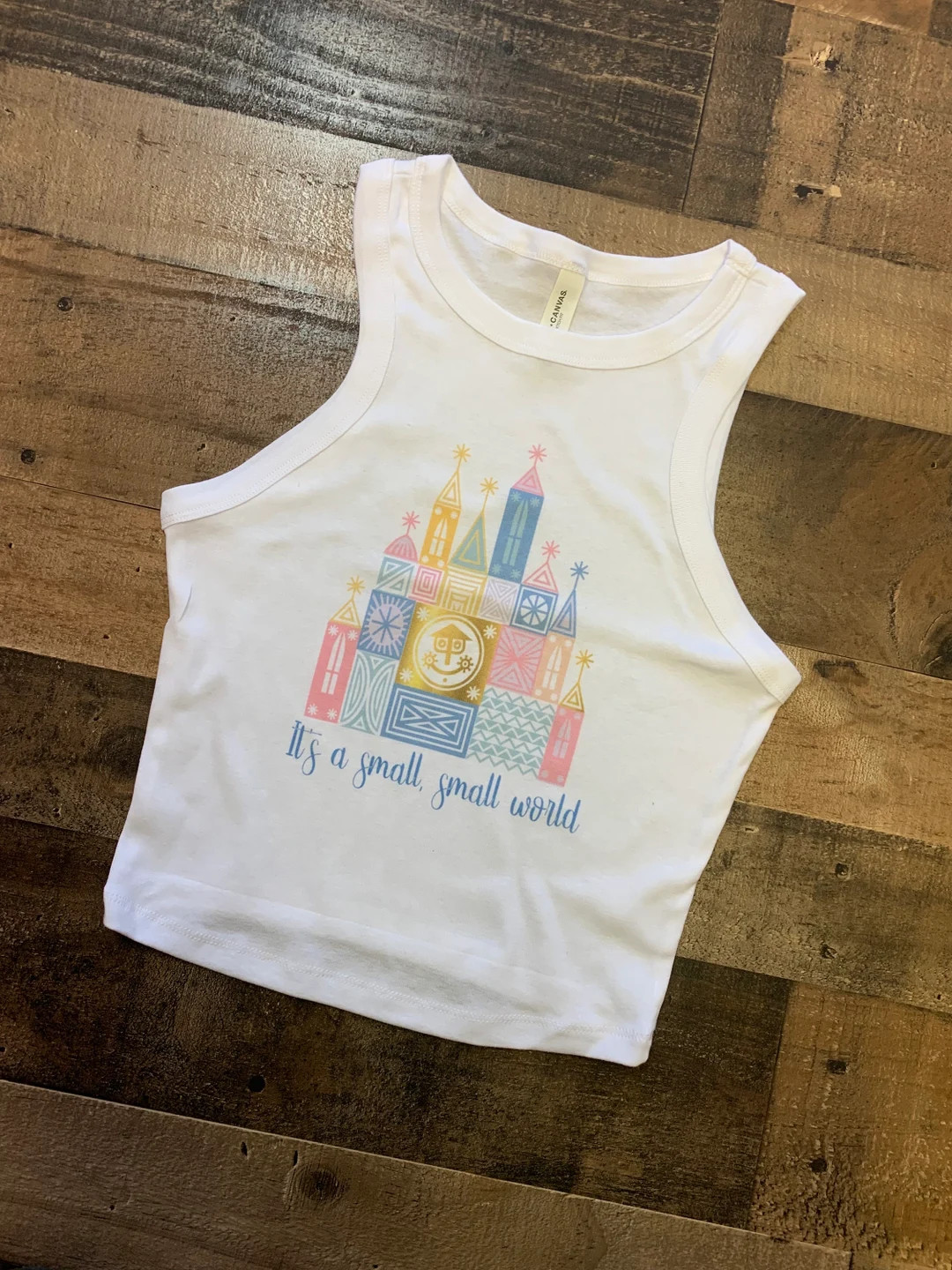Small World Crop Tank, Its a Small World Shirt, Pastel Disney Crop, Disneyland Sweatshirt, Ride S... | Etsy (Global)
