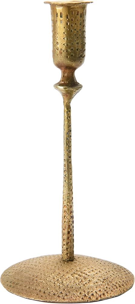 Creative Co-Op Hand-Forged Hammered Metal Taper, Antique Brass Finish Candle Holder | Amazon (CA)