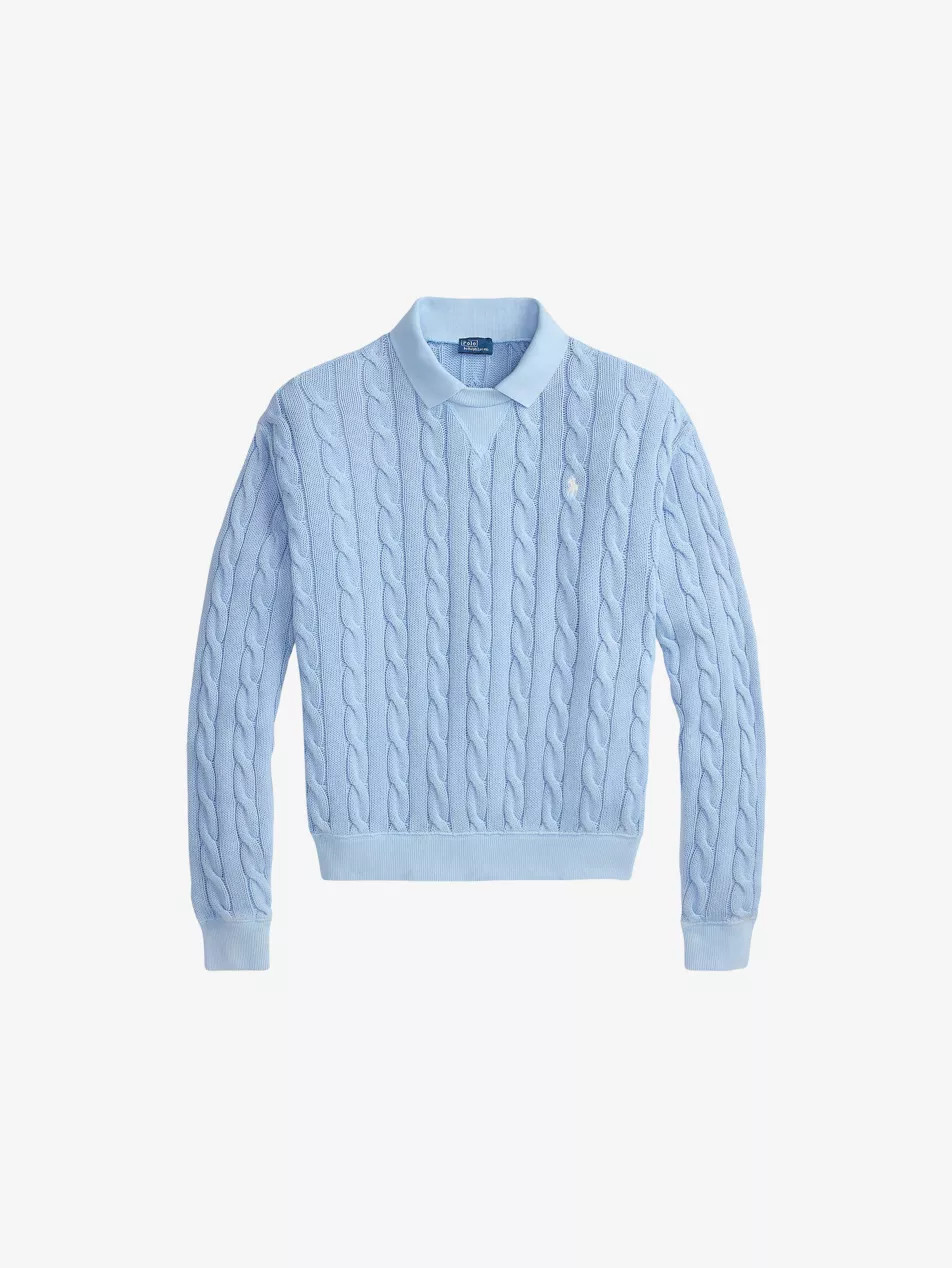 Collared Logo-Embroidered Cotton Polo | Selfridges