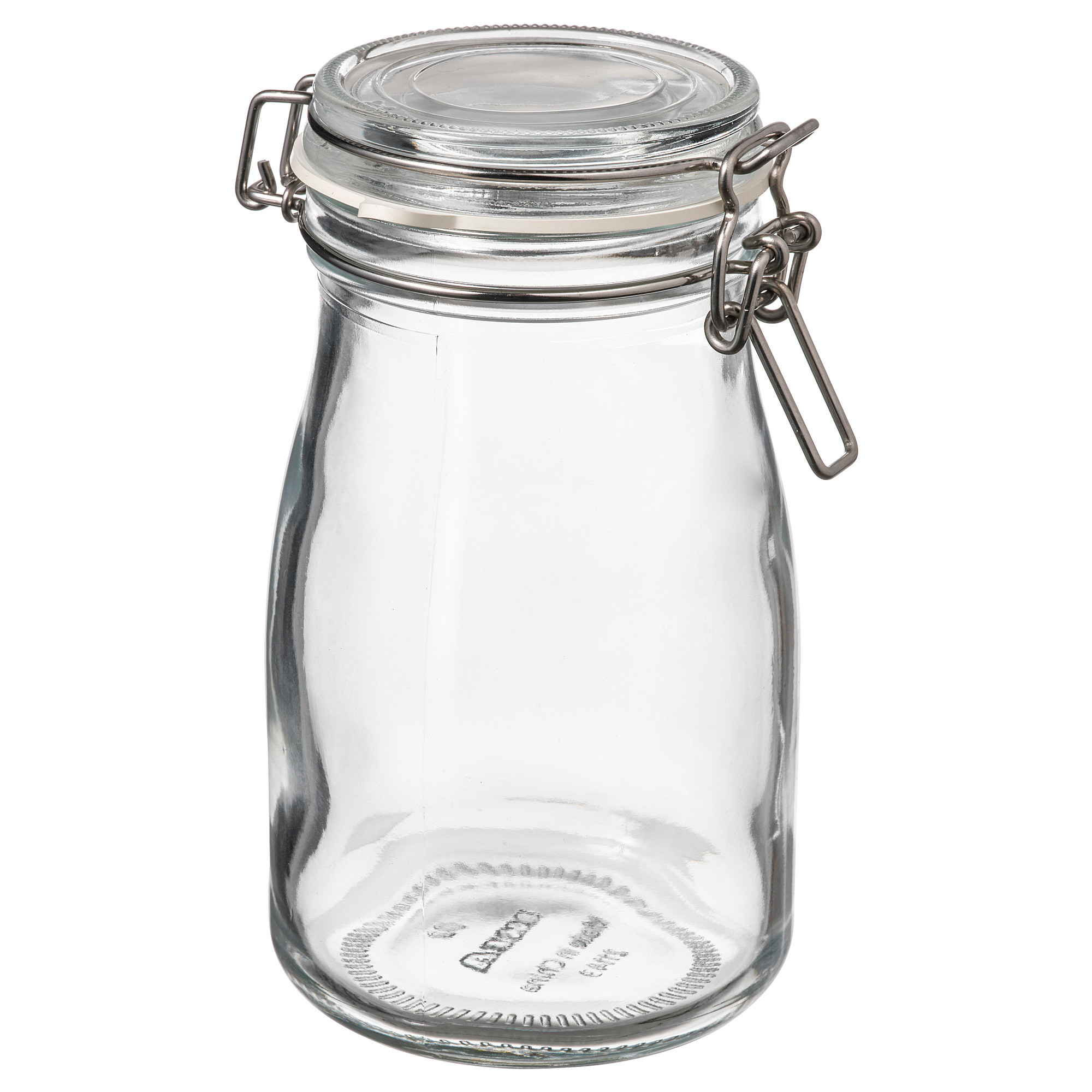 KORKEN Dose mit Deckel flaschenförmig, Klarglas, 0.4 l - IKEA Deutschland | IKEA (DE)