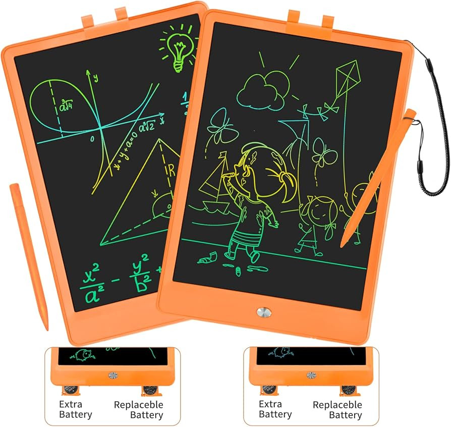 PYTTUR 2 Pack LCD Writing Tablet for Kids 10 Inch Colorful Doodle Board Drawing Pad for Kids Lear... | Amazon (US)