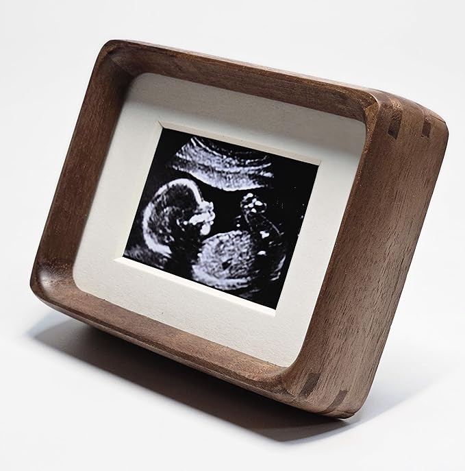 Youncewooder 3x4 Natural Walnut Wood Picture Frame - Displays 1.5x2.5 Photos with Mat | Rustic Ha... | Amazon (US)