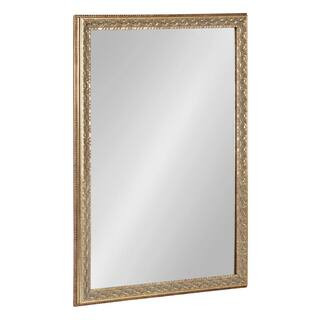 Kate and Laurel Johann 18.00 in. W x 24.00 in. H Gold Rectangle Traditional Framed Decorative Wal... | The Home Depot