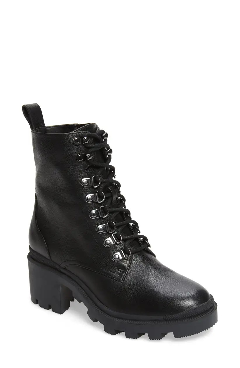 BP. Taylor Block Heel Combat Boot (Women) | Nordstrom