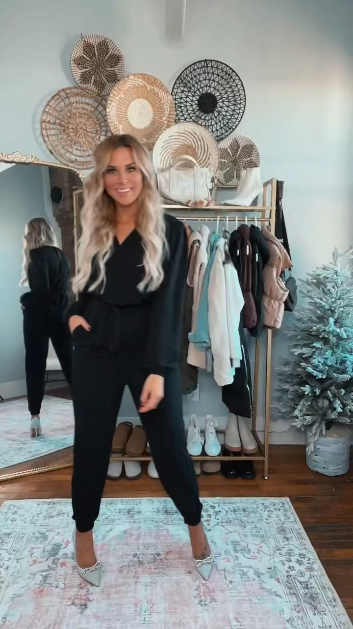 This chic jumpsuit is everything🖤🖤🖤
So comfortable and comes in several color options perfect for any occasion including Valentine's Day, conferences, or date night. Dress it up with heels and fancy earrings or add a pink or red heel for a pop of color. Dress it down with white sneakers and a baseball hat. Valentine's Day outfit, vday outfit, amazon find, jumpsuit outfit, black jumpsuit, black outfit, amazon outfit

#LTKSeasonal #LTKfindsunder50 #LTKmidsize