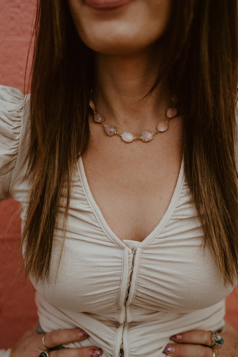 Mauve Necklace | Goldie Lew Jewelry