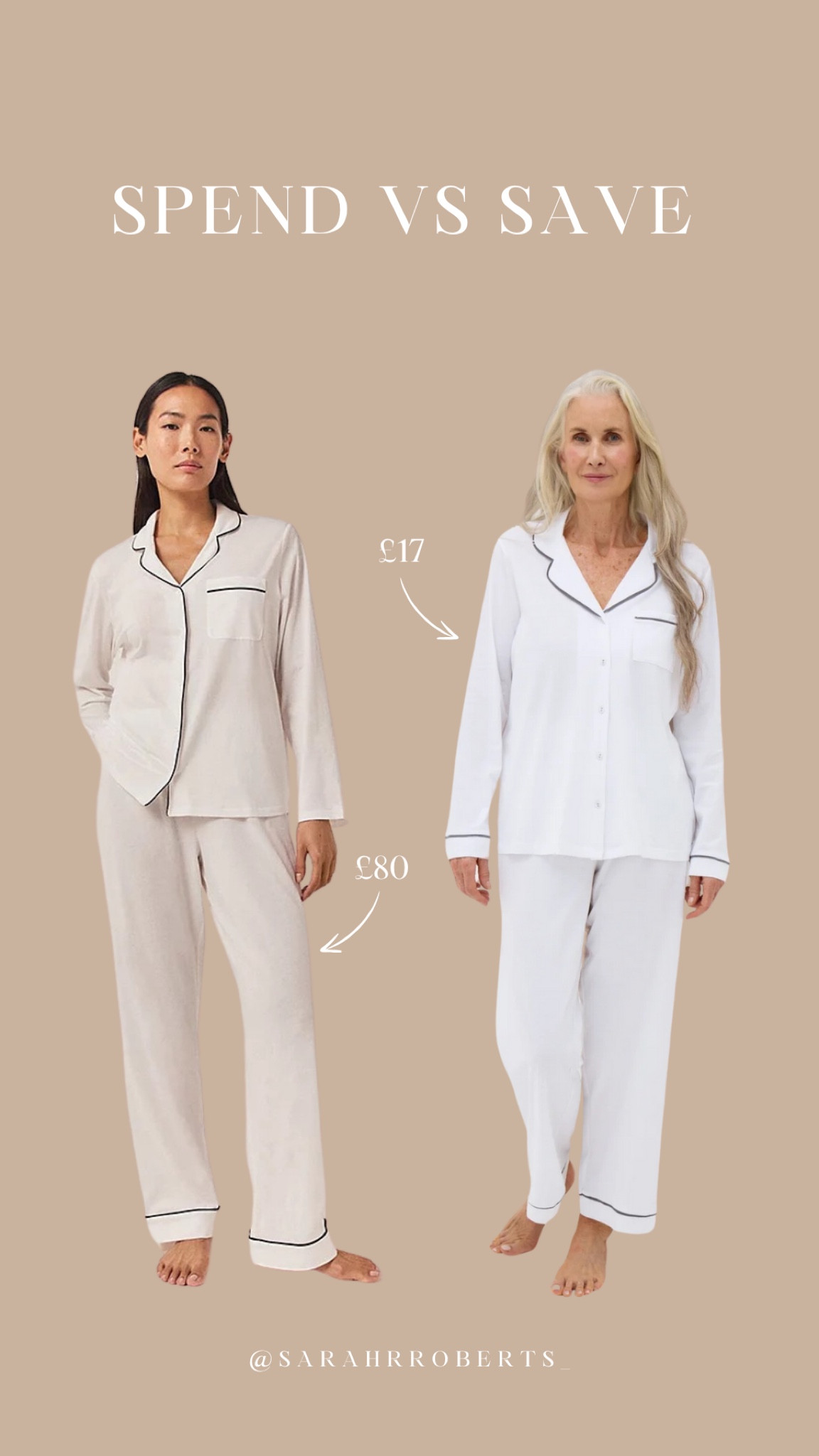 SPEND VS SAVE 💸

Another great find this week! I love these White Company pyjamas but I’ve found the perfect alternative for fraction of the price! What do we think?

Pyjamas, white pyjamas, Christmas pyjamas, loungewear, Matalan, the white company 

#LTKgiftguide #LTKstyletip #LTKwinter