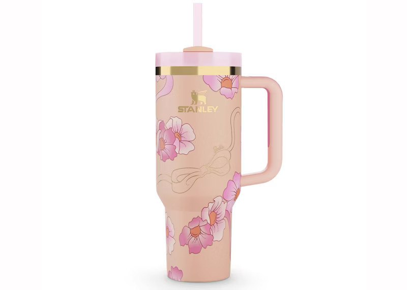 Women's Stanley x Barbie Legends Flowstate Quencher 40oz Tumbler in 80S Peaches 'n Cream | StockX