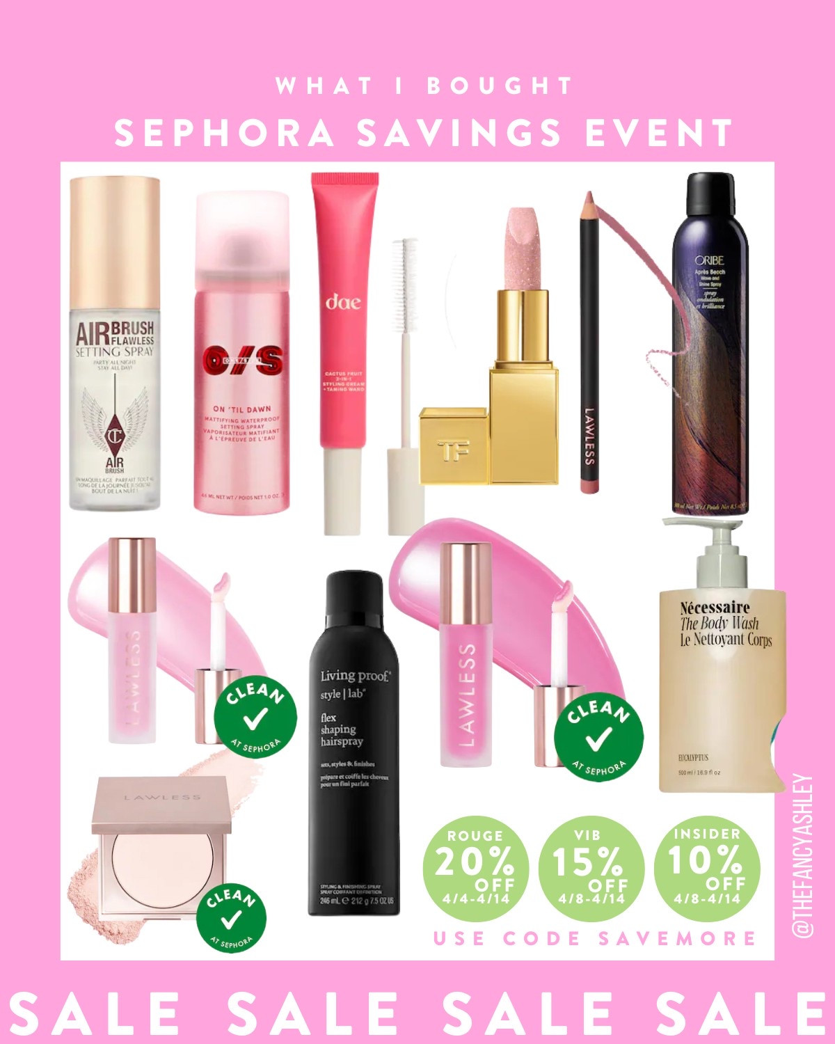 What I bought at the Sephora savings event  

#LTKStyleTip #LTKSaleAlert #LTKBeauty