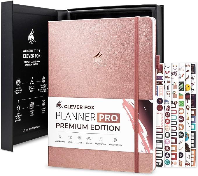 Clever Fox Planner Pro Premium Edition - Luxurious Weekly & Monthly Planner + Budget Planner Orga... | Amazon (US)