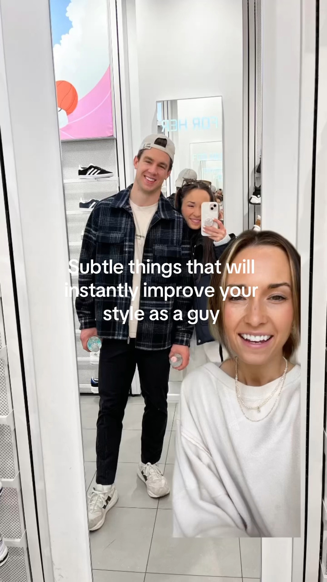 Best oversized tee shirts (Zack wears XL) white tall socks, and sneakers and hats for guys 