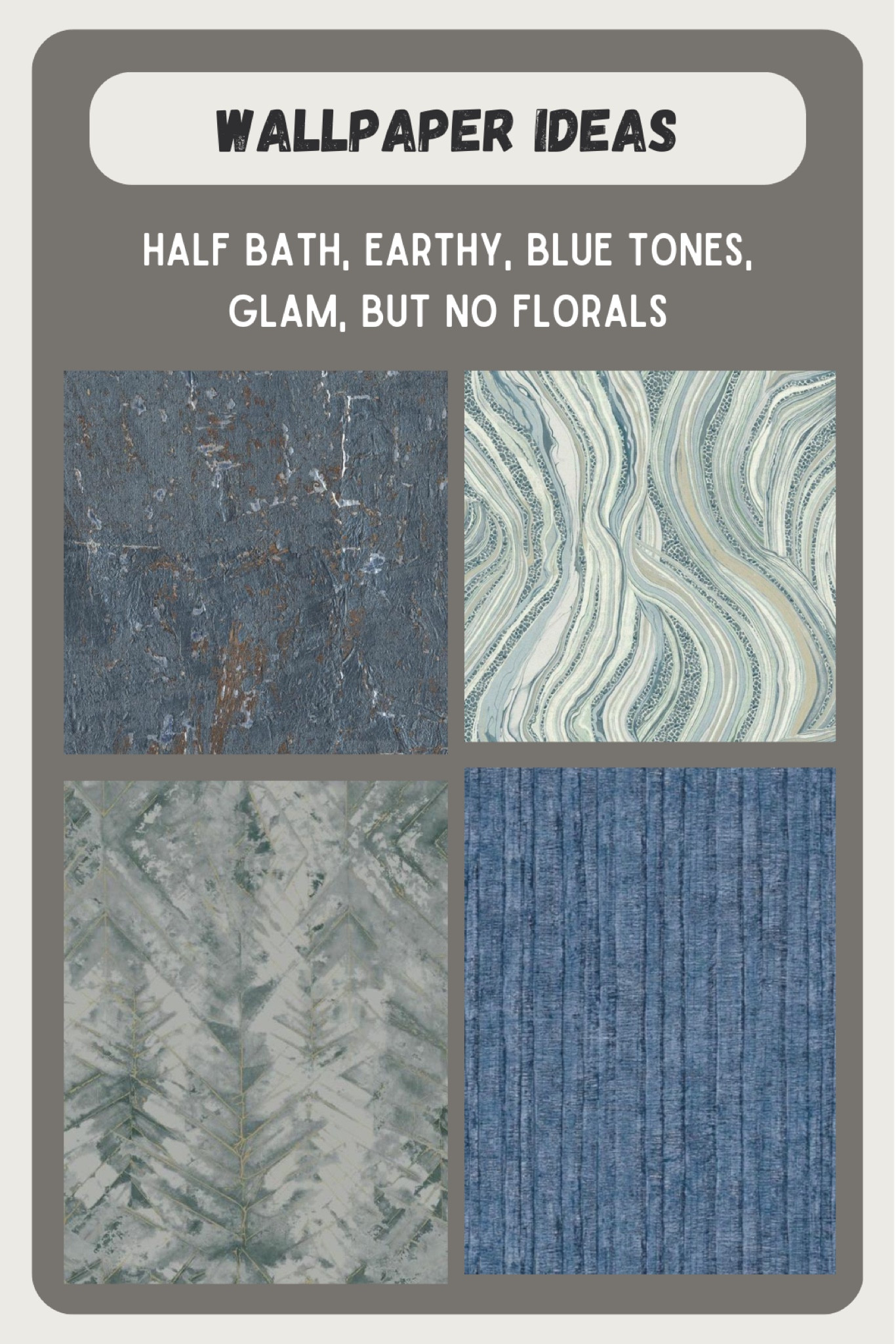 Half bath blue earthy vibes with a touch of glam!

#LTKhome