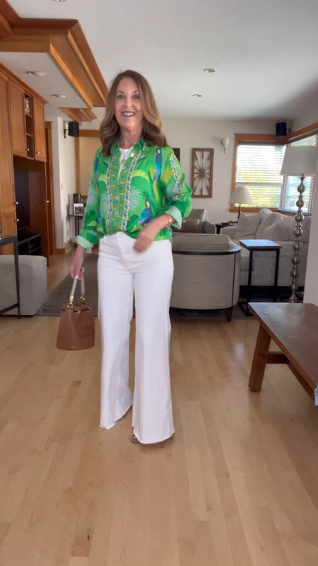 Feel confident wearing your white jeans. These white jeans are amazing. They fit tts and are so comfortable. 
All items fit tts. 

#LTKover40 #LTKfindsunder100 #LTKtravel