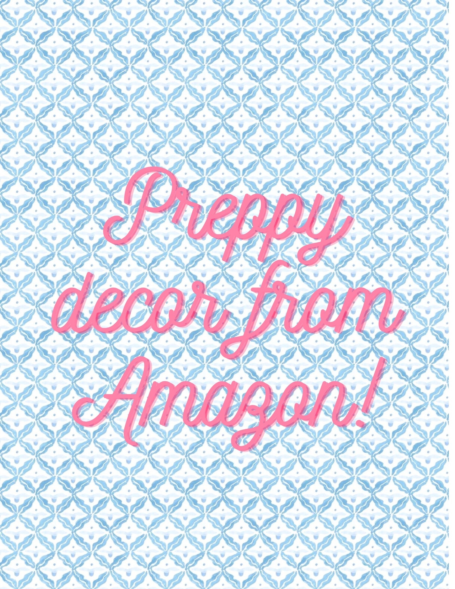 Preppy home decor from Amazon 

#LTKHome