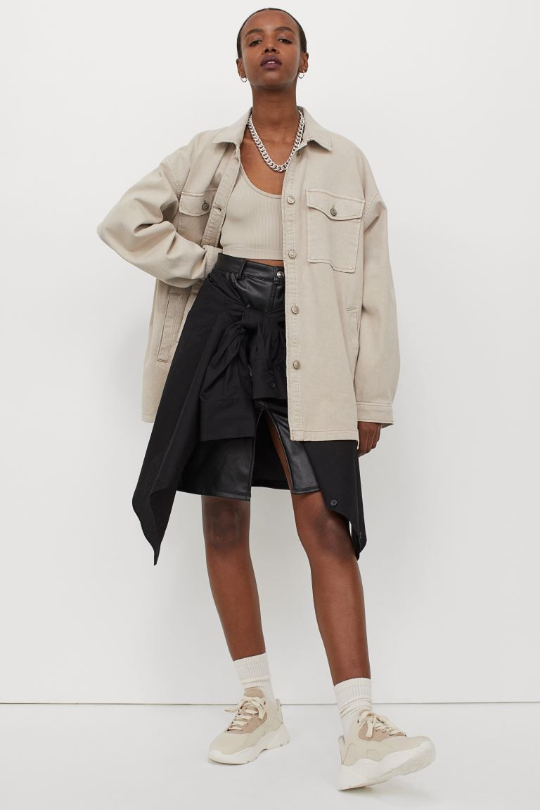 Oversized shirt jacket | H&M (UK, MY, IN, SG, PH, TW, HK)