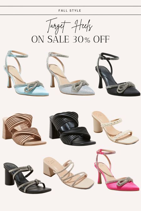 Target heels 30% off / target circle deal / target shoes / shoes on sale 

#LTKshoecrush #LTKsalealert #LTKwedding