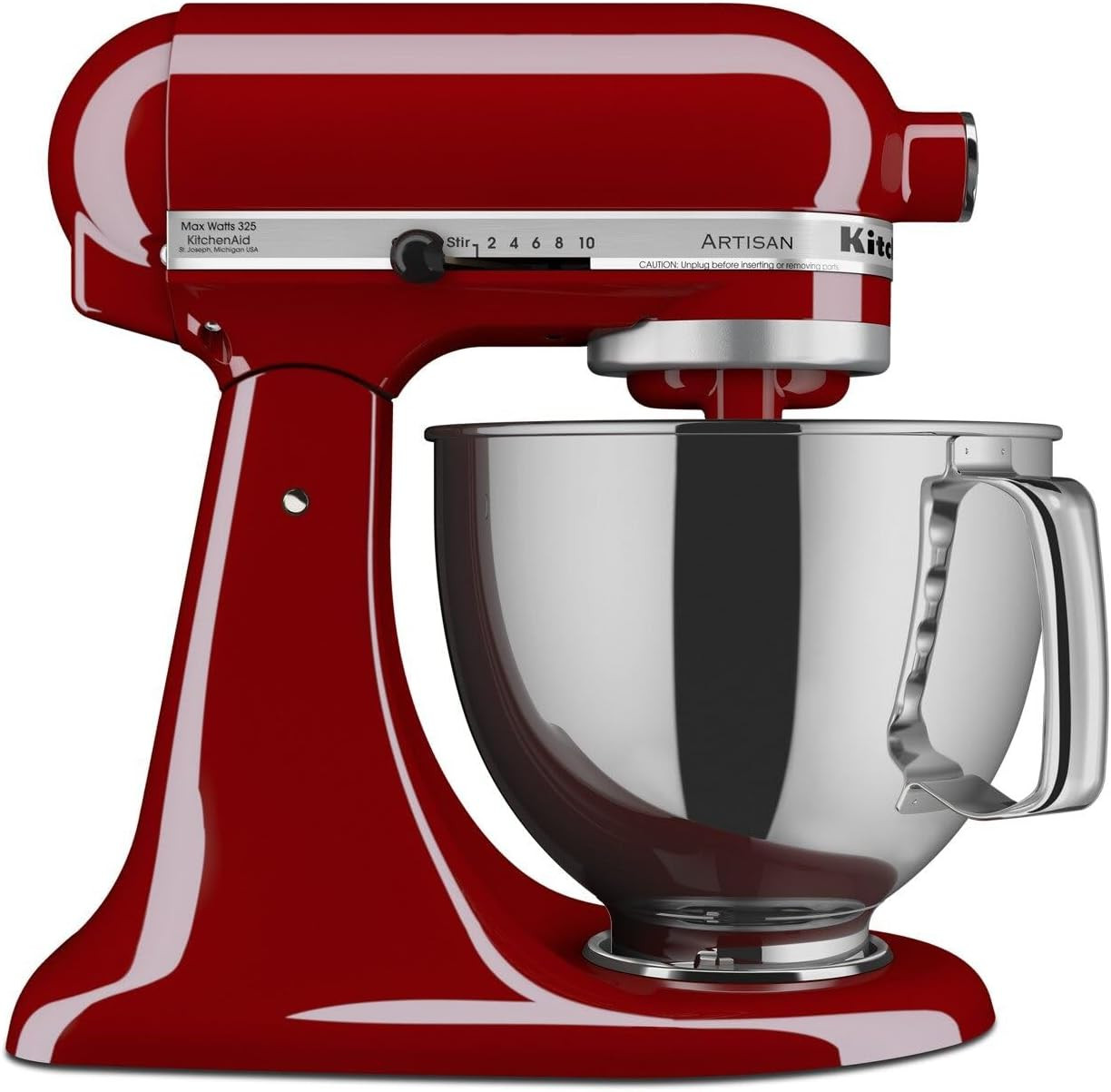 KitchenAid KSM150PSER Artisan Tilt-Head Stand Mixer with Pouring Shield, 5-Quart, Empire Red | Amazon (US)