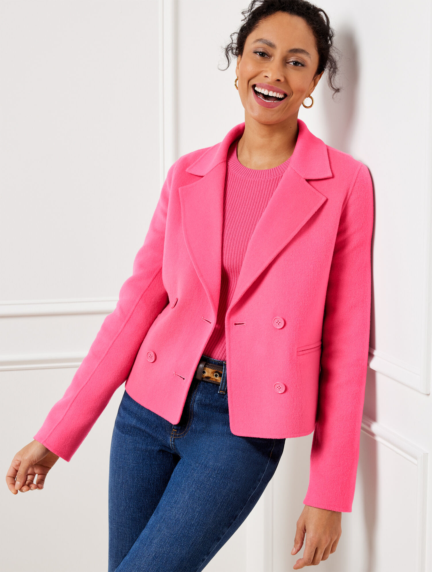 Double Face Wool Blend Jacket | Talbots