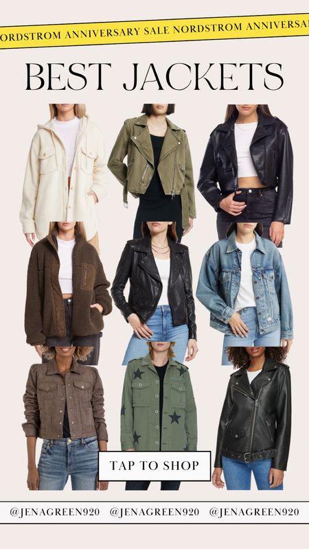Jackets | Nordstrom Jackets | Nsale | Nordstrom Anniversary Sale | Nordstrom Sale | Denim Jacket | Leather Jacket 

#LTKxNSale #LTKSeasonal #LTKsalealert