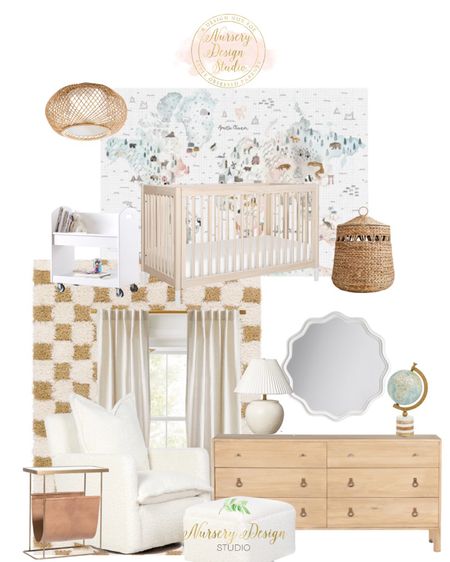 Travel themed nursery, natural wood crib, hamper, nursery dresser 

#LTKSaleAlert #LTKHome #LTKBump