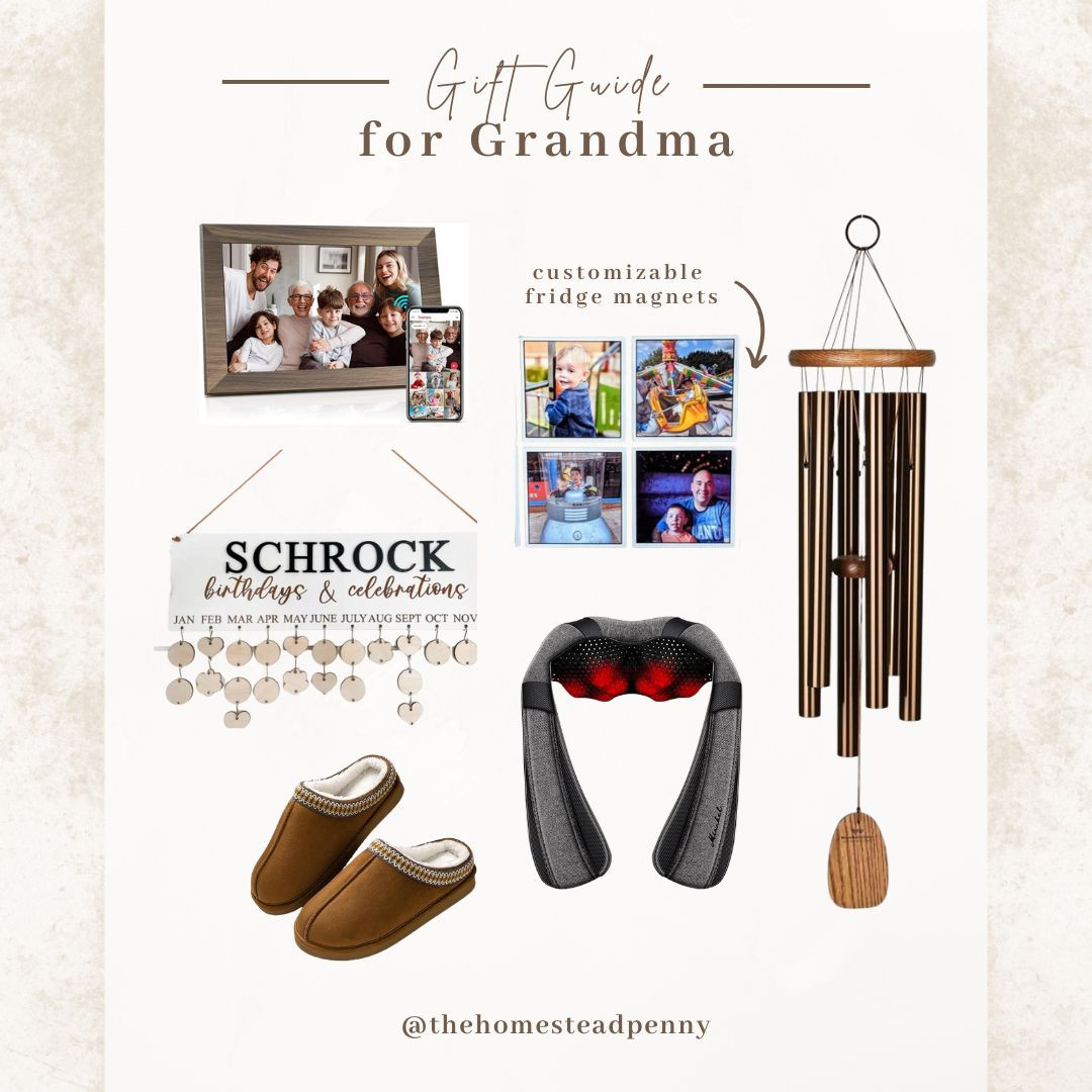 Gift ideas for your mom or mother-in-law.

Gifts for mom, Gifts for her, Slippers, Neck Messager, Wind Chimes, Digital Picture Frame 

 #LTKGiftGuide #LTKHoliday