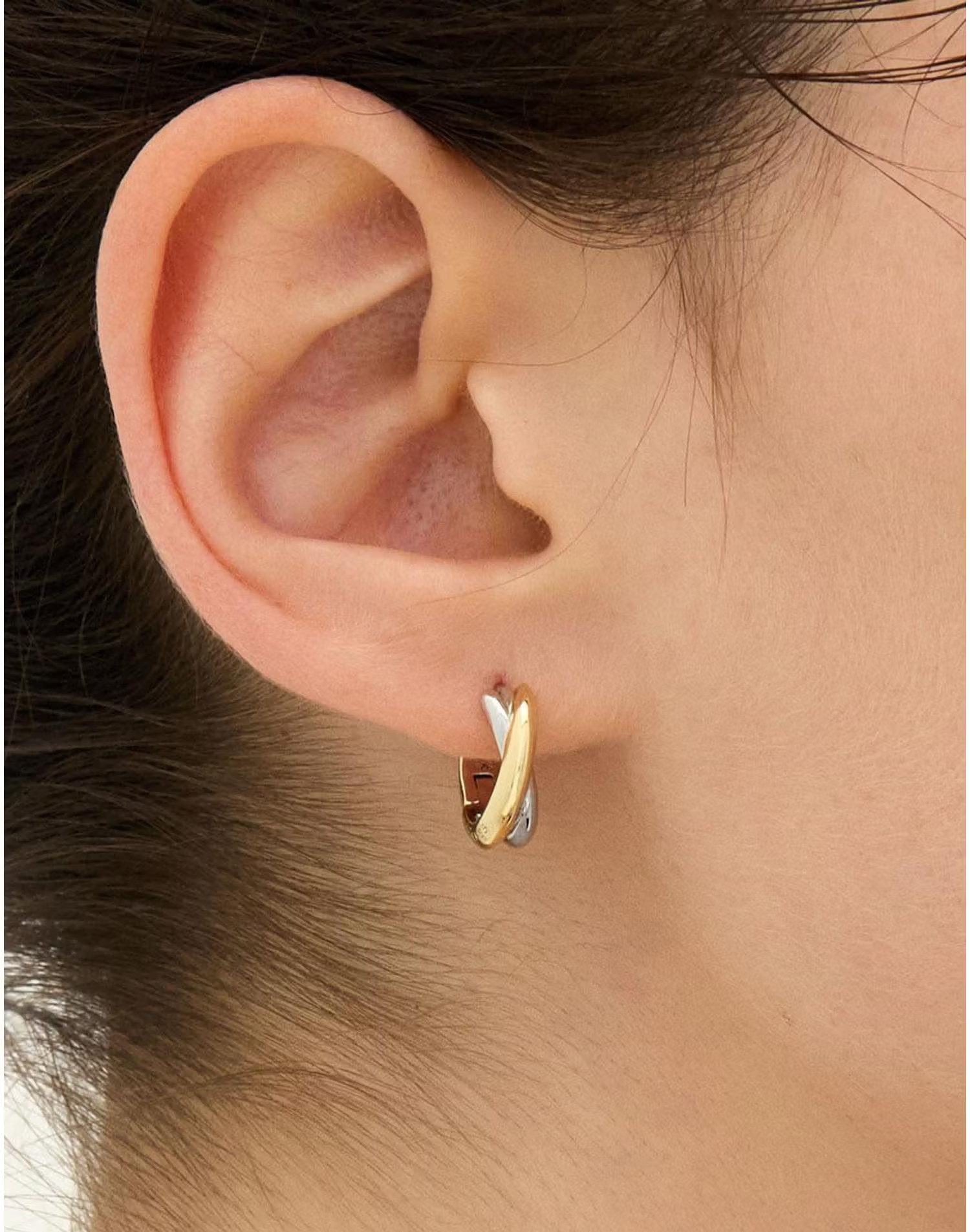 [바로출고] 수브니 실버(C) 트위스트 원터치 귀걸이 S HL6E45622C9XXX | 엘에프몰 (Lfmall)