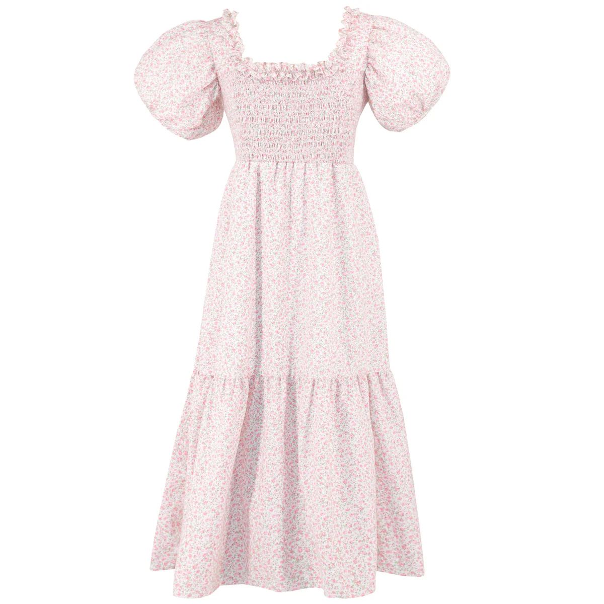 Women's Daphne Dress - Juliette Pink Floral | Dondolo