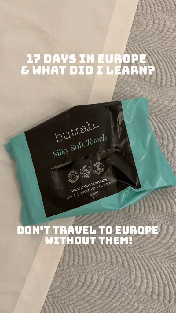 Traveling to Europe
Must have!!  A washcloth !!  These déposa wash cloth came in clutch on my 17 Euro Vacation!!  Large
- strong- durable- withstand a shower and you can hang yo dry for re-use

#LTKdayinmylife