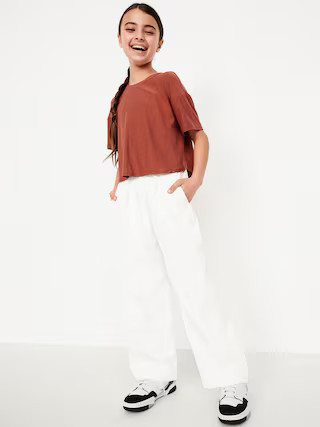 CloudMotion Cropped Performance T-Shirt for Girls | Old Navy | Old Navy (US)