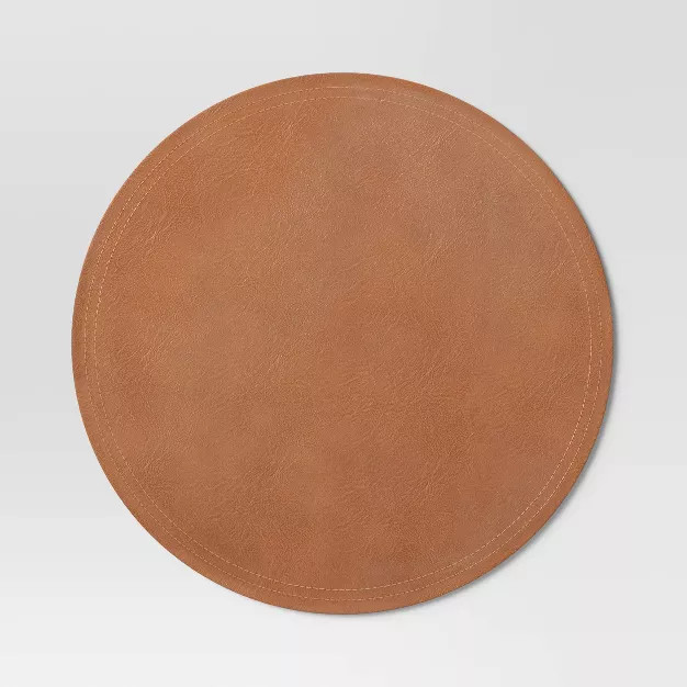 Faux Leather Decorative Charger - Threshold™ | Target