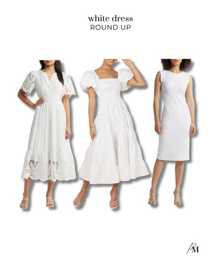 White dress roundup. These are perfect for baby showers or date night looks for summer. 

#LTKStyleTip #LTKBeauty #LTKSeasonal