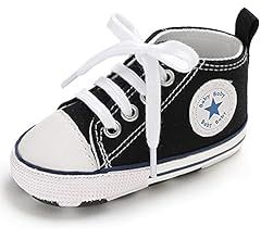Newborn Baby Girls Boys Canvas Shoes Infant Soft Sole Slip On First Walkers Sneaker Toddler Flat ... | Amazon (US)