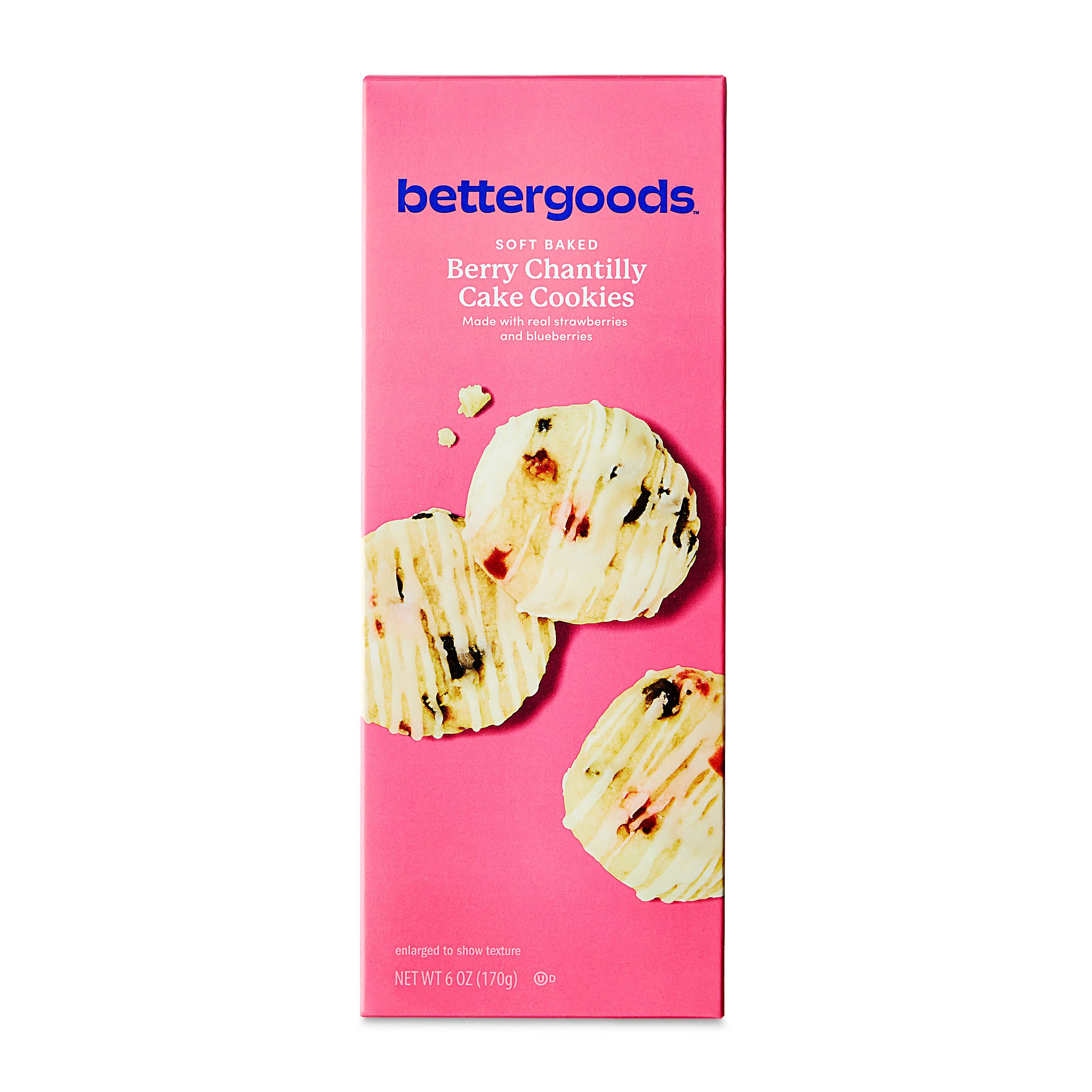 bettergoods Soft Baked Berry Chantilly Cake Cookies, 6 oz | Walmart (US)