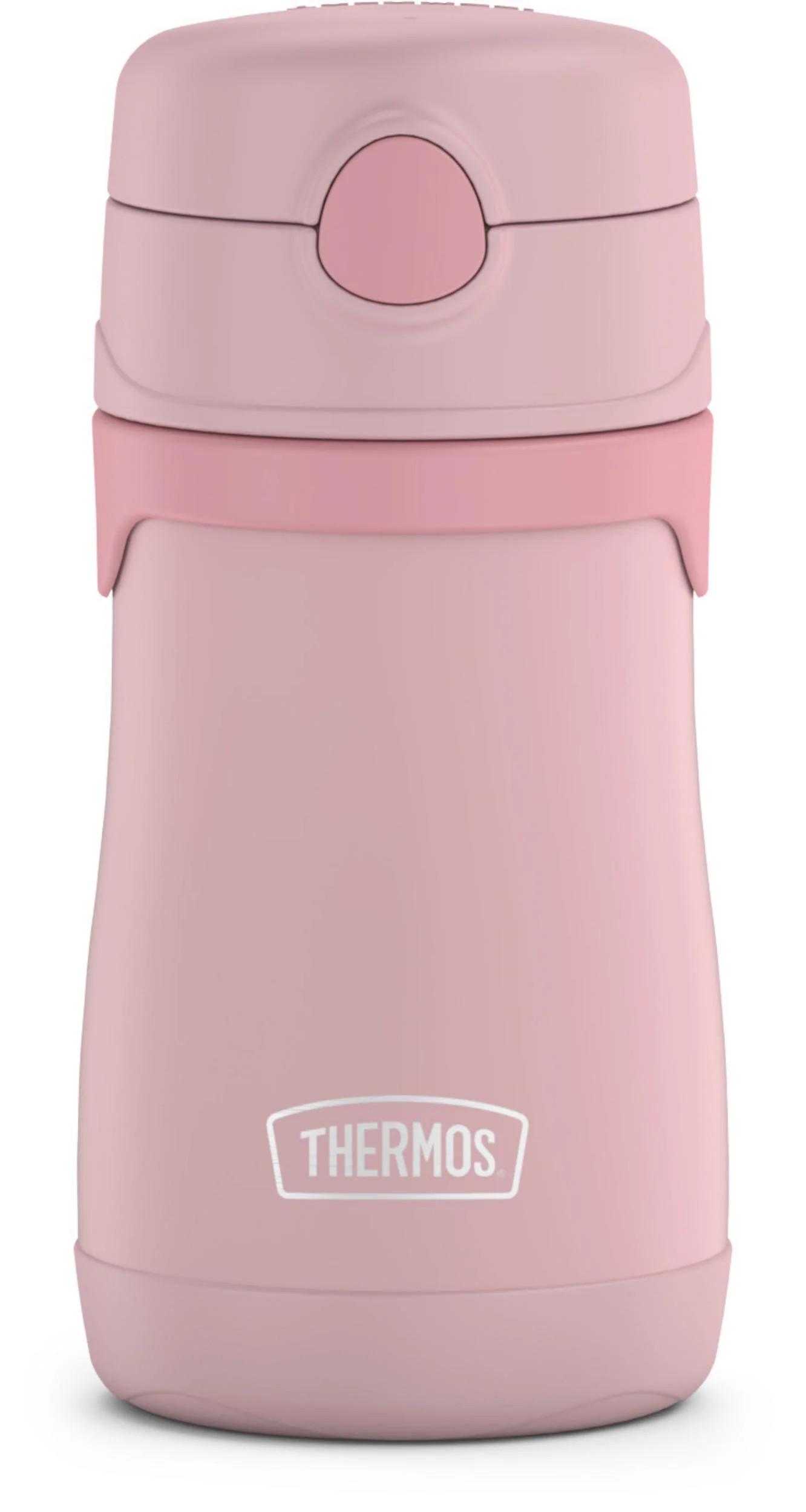 Thermos Baby Vacuum Insulated Stainless Steel Straw Bottle, 10oz, Rose | Walmart (US)