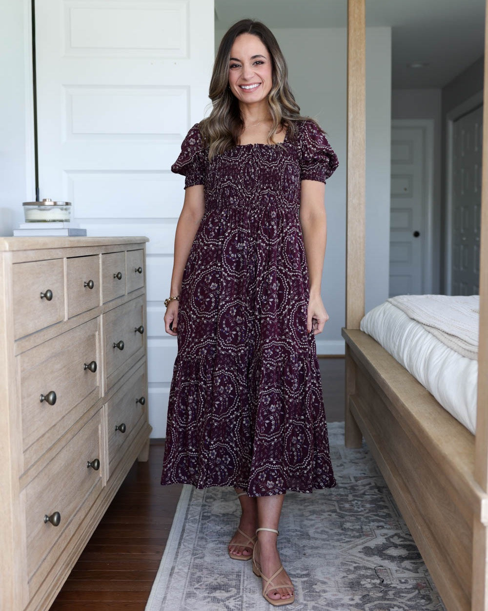 Four petite-friendly fall dresses! 

Purple dress (Anthropologie): petite xxs 
Brown dress (Tuckernuck): xs (recommend xxs if you’re my size) 
White dress (Anthropologie): petite xxs 
Printed dress (Tuckernuck): xxs - a little long from shoulder to chest on me

#LTKPetite