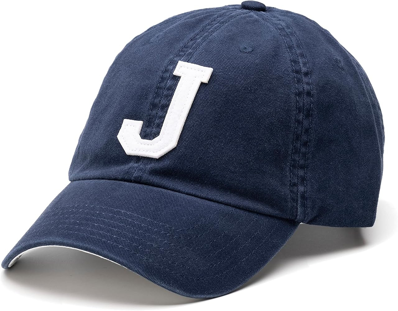 ORTC Letter Cap - Classic Baseball Cap with Leather Strap - 100% Brushed Cotton, One Size Fits Al... | Amazon (US)