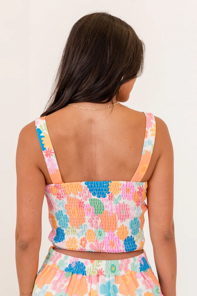 Botanical Blossoms Corset Tank Krista Horton X Pink Lily | Pink Lily