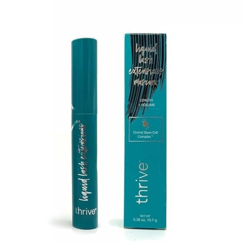 Mascara Liquid for Thrive Lash Extensions Mascara, Waterproof and sweat resistant, Thick and slender, Lasting All Day (Black), 10.7g/0.38 Oz | Amazon (US)