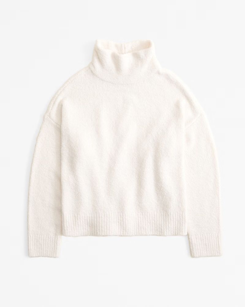 Vol. 28 Relaxed Boucle Turtleneck Sweater | Abercrombie & Fitch (US)