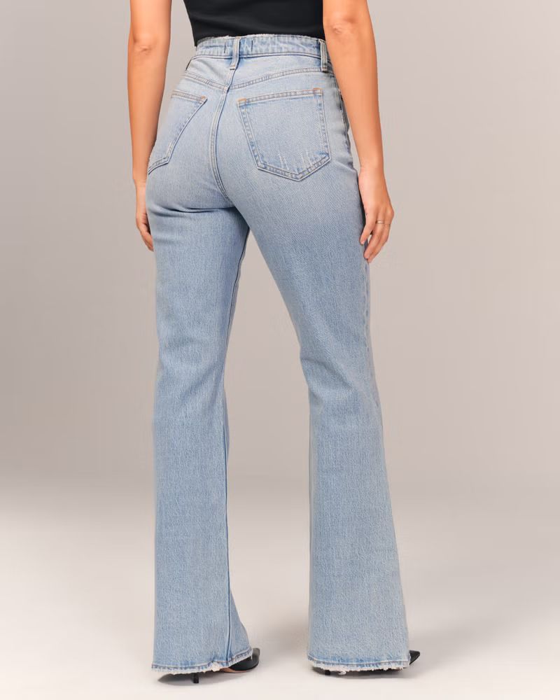 Curve Love High Rise Vintage Flare Jean | Abercrombie & Fitch (US)