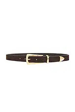 Favorite Daughter The Suede Statement Belt in Chocolate. - size M | Revolve Clothing (Global)