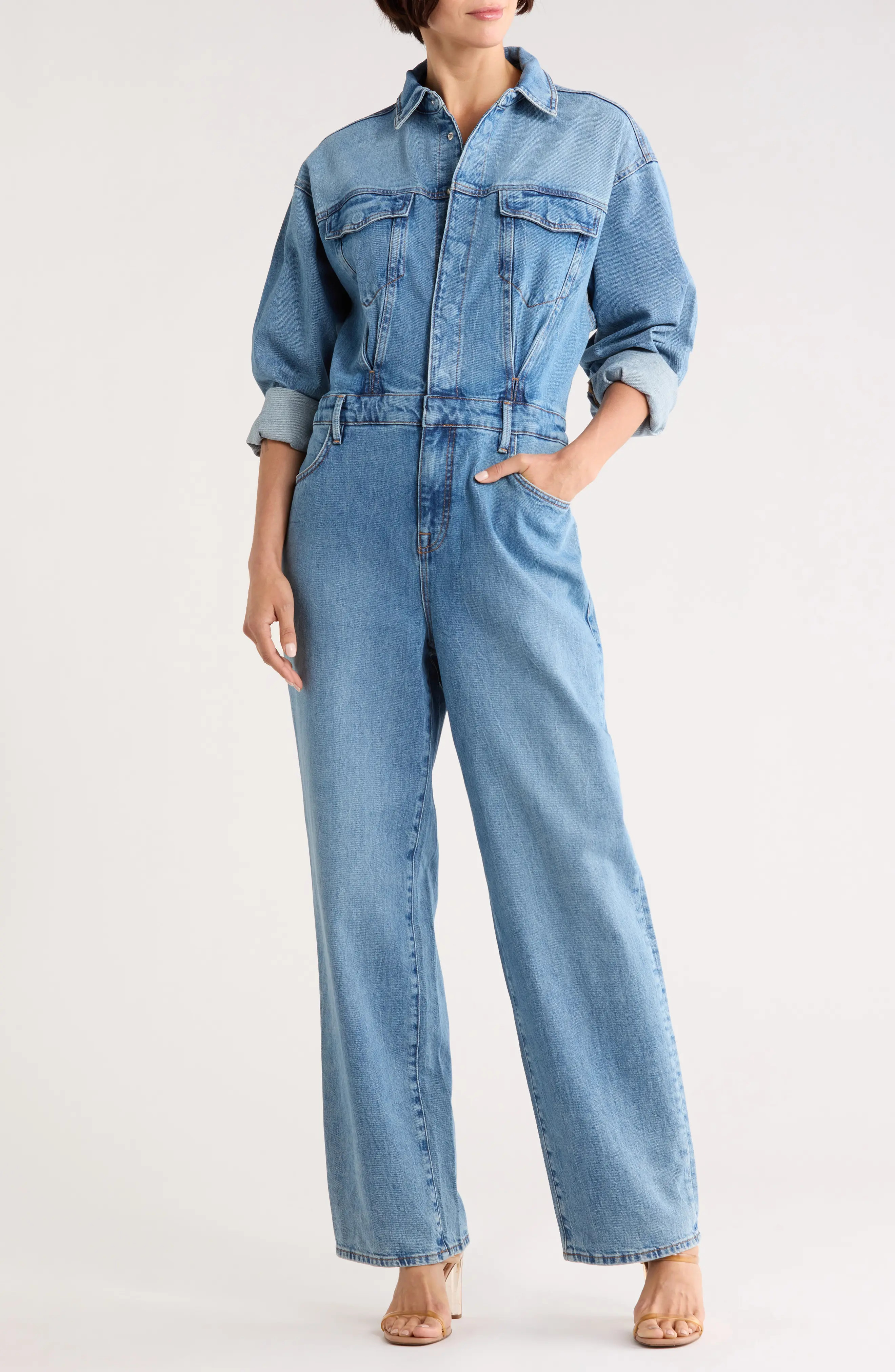 Denim Oversized Jumpsuit (Women) | Nordstromrack | Nordstrom Rack