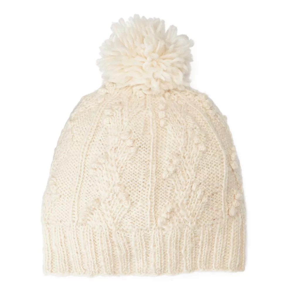Women's SIJJL Wool Cable-Knit Pom-Pom Beanie | Kohl's
