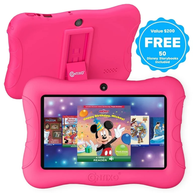 Contixo 7" Kids Tablet, 50 FREE Disney eBooks, 32GB, Educational Android Tablet for kids 3-7, Par... | Walmart (US)