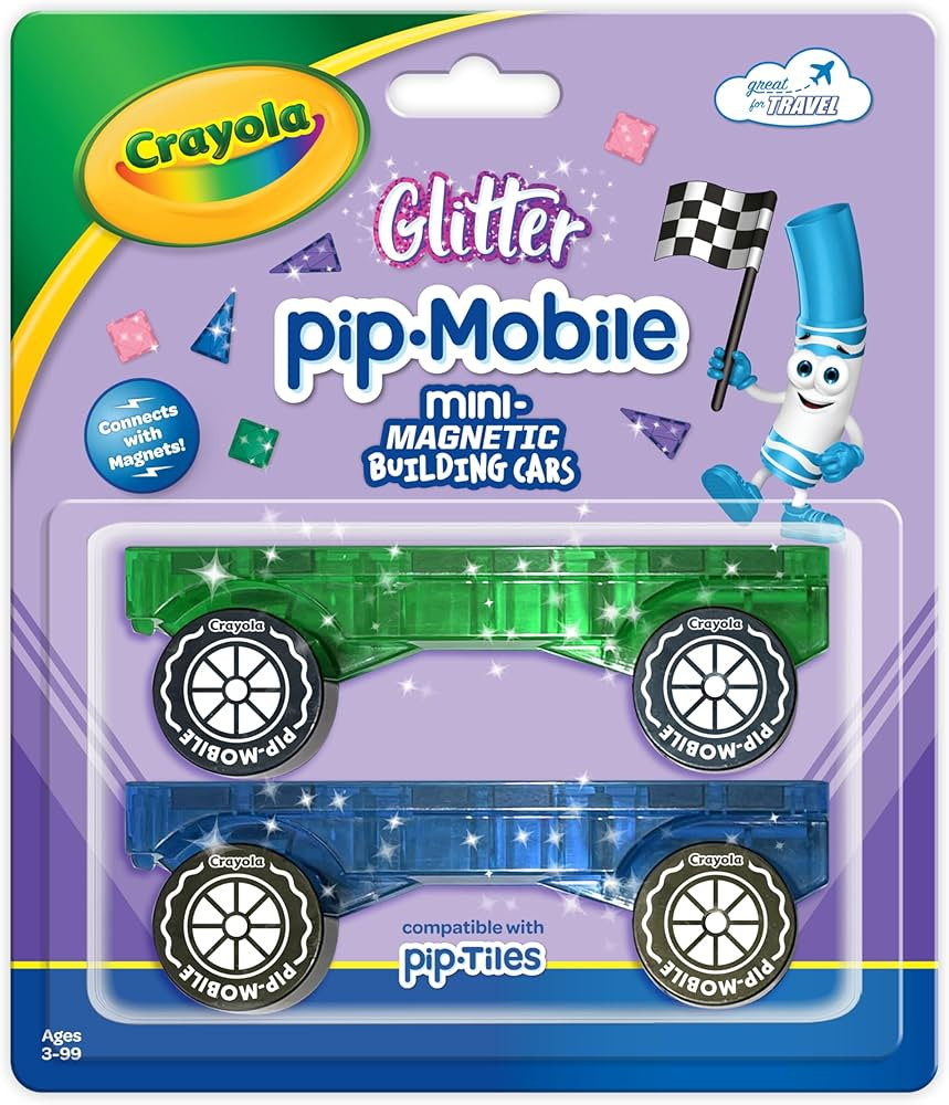 Crayola PIP-Mobiles Rolling Chassis Accessory for Magnetic Building Tiles – Add Wheels to Crayo... | Amazon (US)