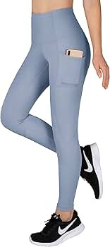 LifeSky Yoga Pants for Women, High Waisted Tummy Control Workout Leggings with Pockets, 4 Way Str... | Amazon (US)