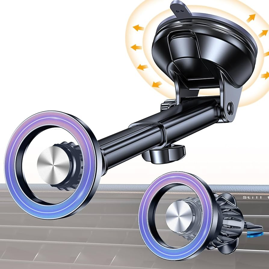 Coolpow for MagSafe Car Mount【Windshield+Vent+Dash】Magnetic Phone Holder for Car Phone Holder... | Amazon (US)